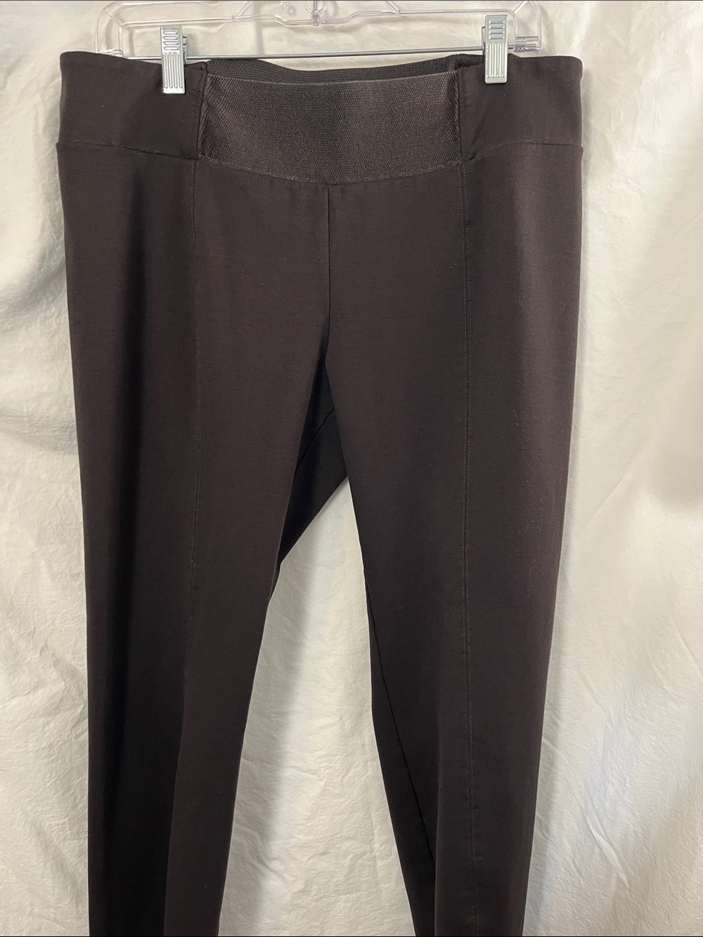 Eileen Fisher Espresso Brown Ponte Pants Size Large